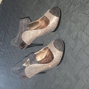 Carlos santana size 9m glitter stilletos